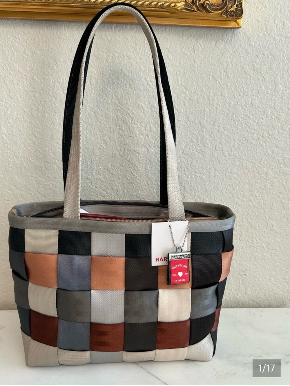 Harveys Large Treecycle Tote New! Warm fall colors!